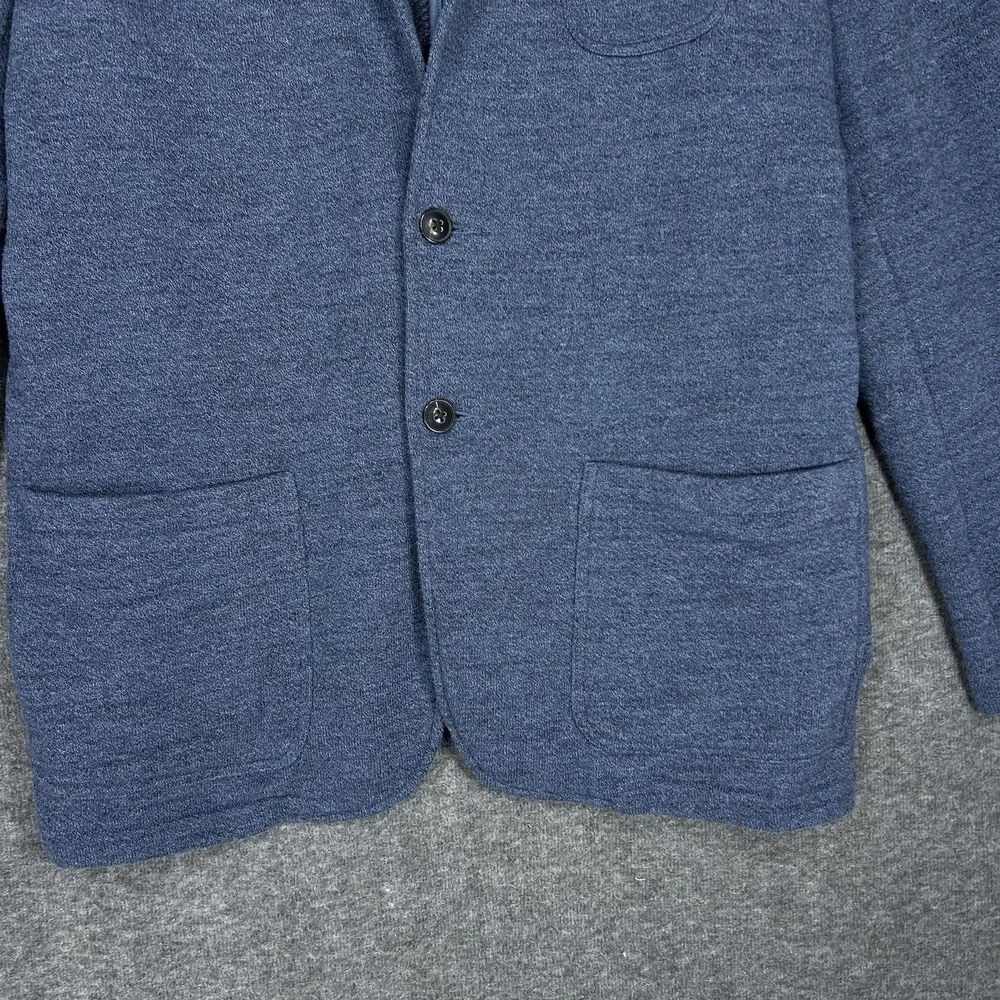 Faherty Inlet Knit Blazer Mens XXL Deep Navy Melange Unstructured Jacket